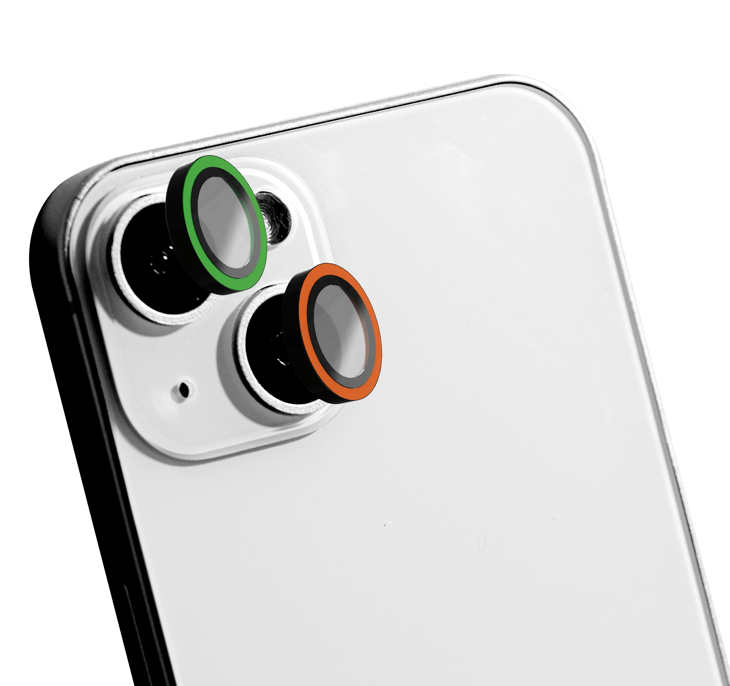 iphone 15/plus lens green-orange